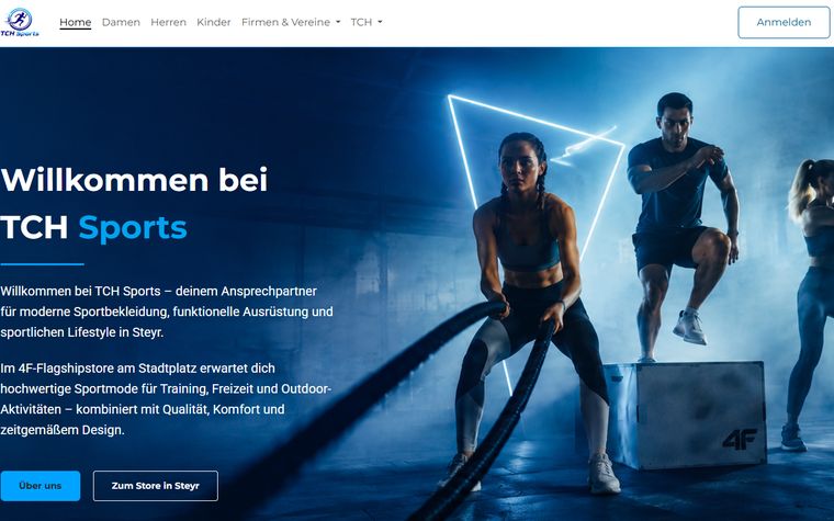 Startpage of tch-sports.at